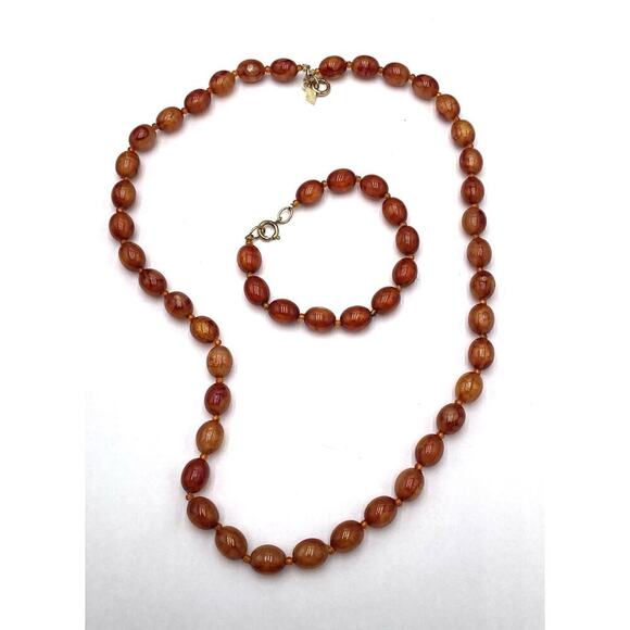 SARAH Coventry Jewelry Set Necklace Bracelet Lucite Beaded Vintage Plastic - Picture 16 of 16